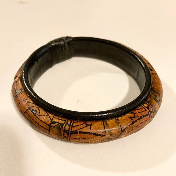 Vintage Printed African Bracelet - Picture 4 of 7